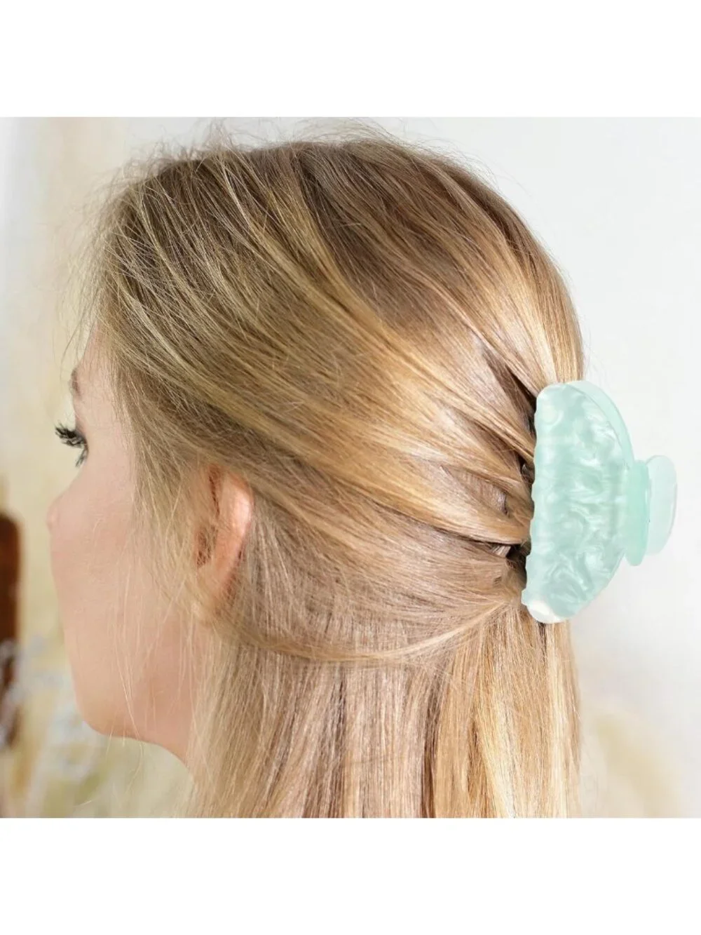 32 Pcs Large Acrylic Hair Claw Clips - Cute Non-Slip Jaw Clips for All Hair